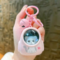 Cute Bear Bag Small Night Light Keychains Kawaii Bags Hang Web Celebrity Atmosphere Light Key Chain