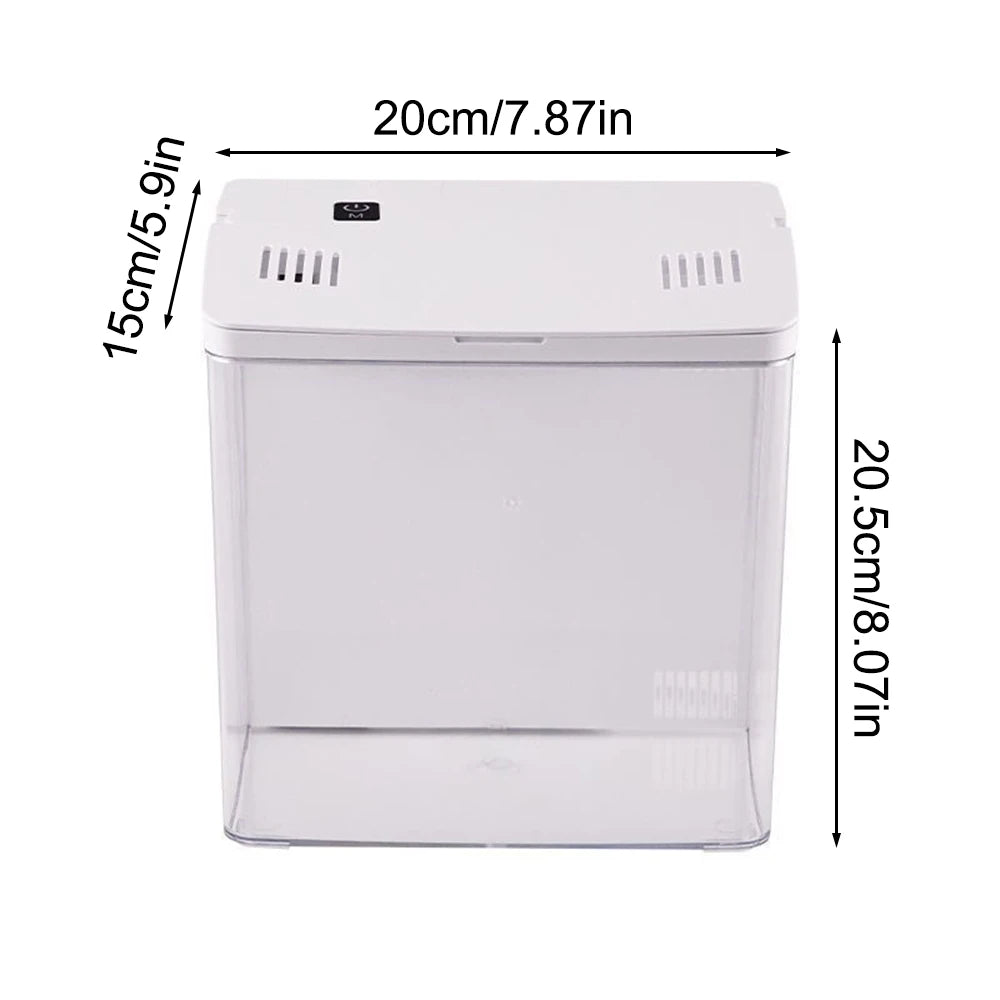 1PC Household fish tank, living room, small mini betta fish tank, desktop ecological tank