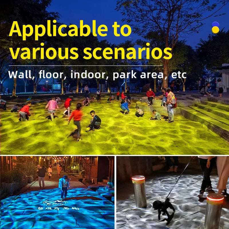 Ocean water waving  Lamp indoor atmosphere Light with 50W, 80W,150W outdoor Waterproof Led Projector for Park,Bar,Swimming pool