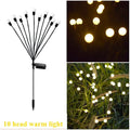 10 Lights Solar Lawn Lamp Garden Lamp, LED Wind-driven FireflyGround Plug Lamp, Garden Ramadan Decoration Festival Lamp