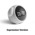 Mijia Cute Expression Alarm Clock Snooze Child Kids Digital Alarm Clocks Voice Control Intelligence LED Night Light Alarm Clock