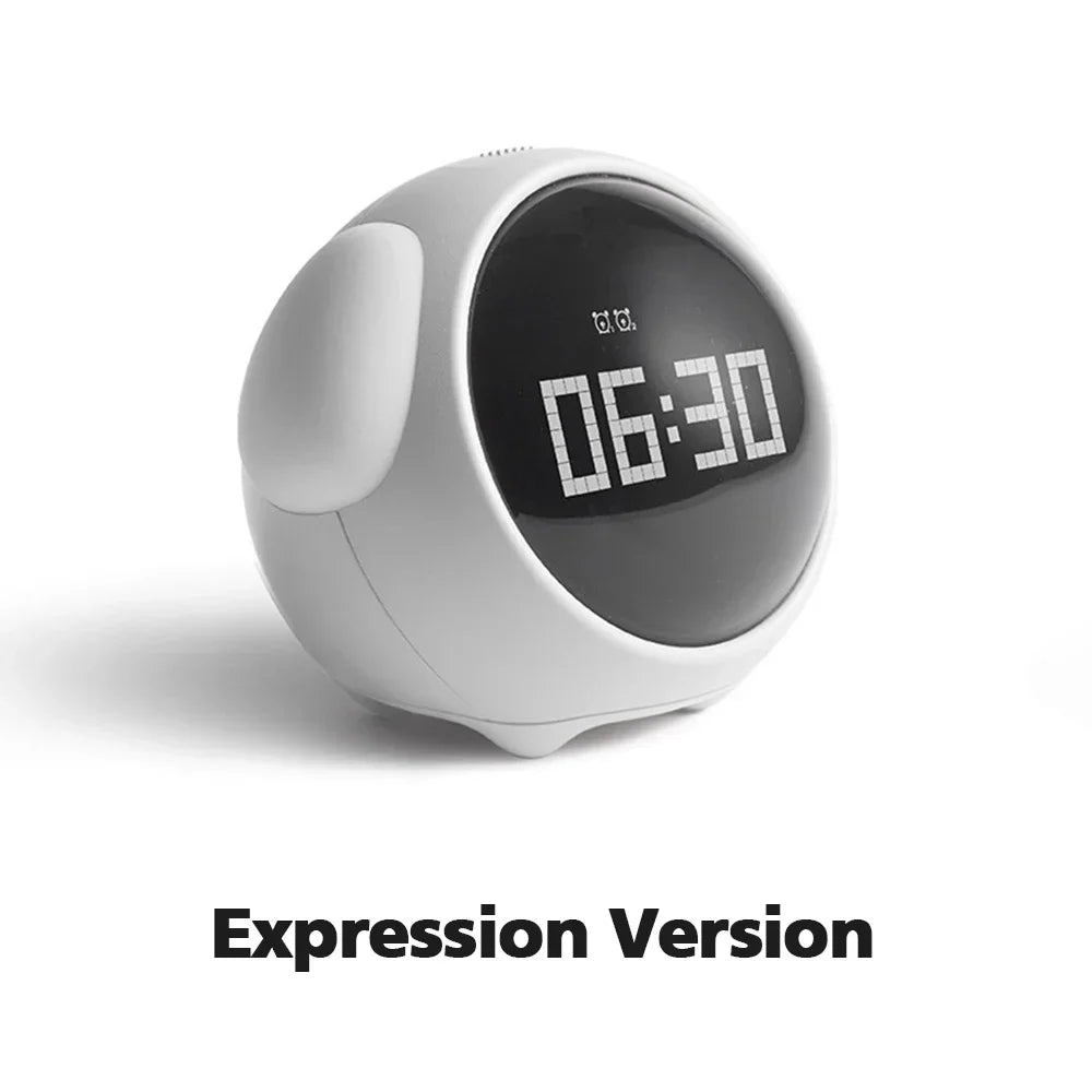 Mijia Cute Expression Alarm Clock Snooze Child Kids Digital Alarm Clocks Voice Control Intelligence LED Night Light Alarm Clock