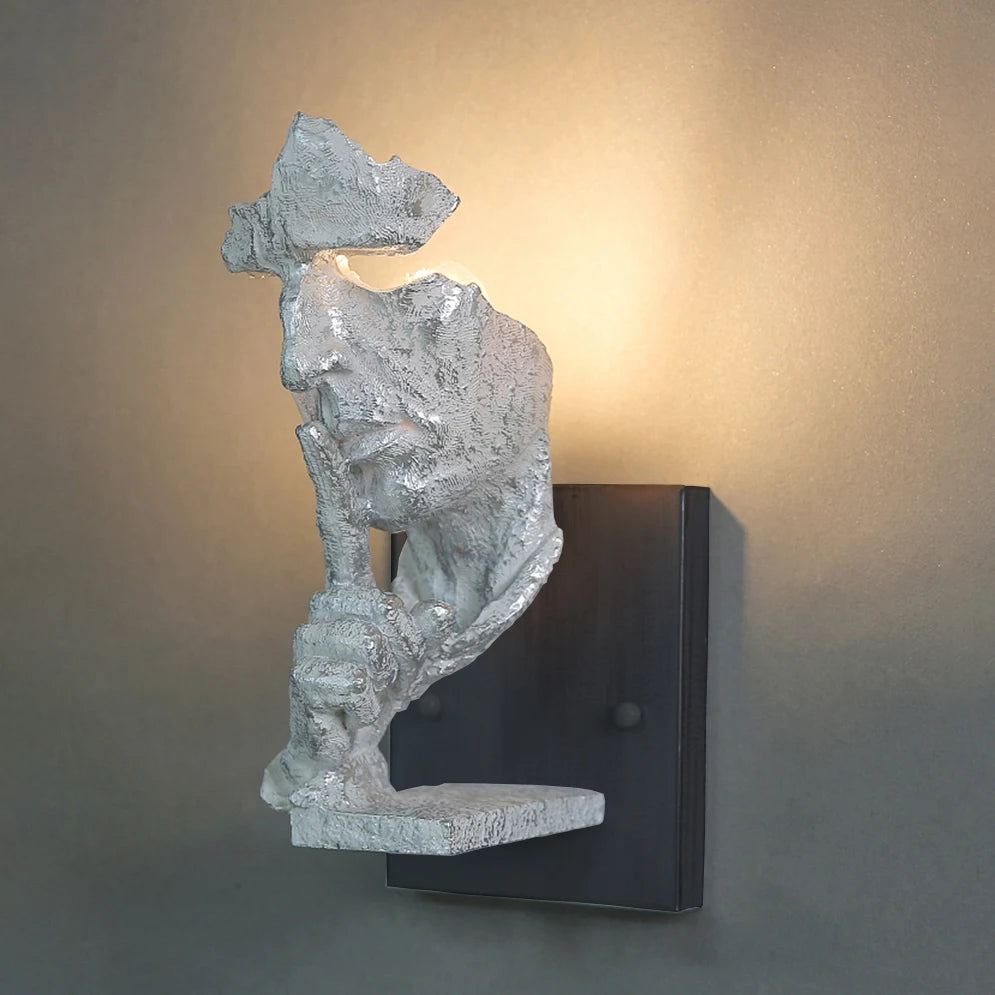 loft face wall lamp decoration salon wall lamps creative retro led light For home decor light art bar aisle indoor lighting